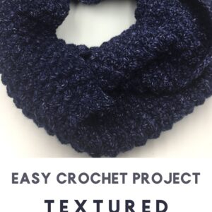 Textured Cowl Crochet Pattern available on easyonthetongue.com